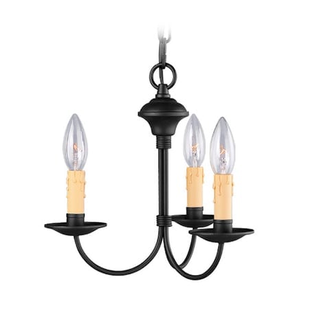 Heritage 3 Light Black Mini Chandelier MPN:4453-04