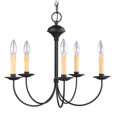 Heritage 5 Light Black Chandelier MPN:4455-04