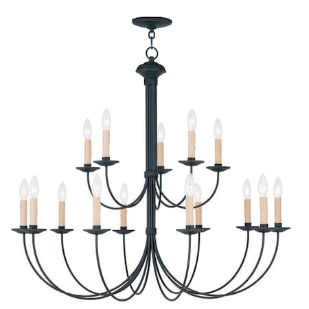 Heritage 15 Light Black Chandelier MPN:4460-04