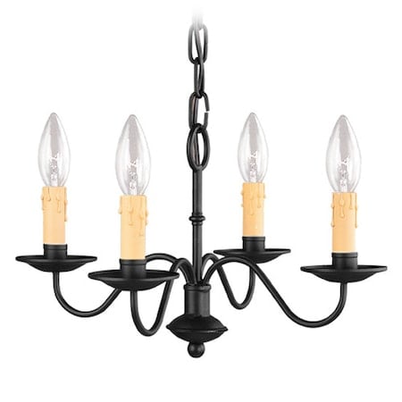 Heritage 4 Light Black Mini Chandelier MPN:4464-04
