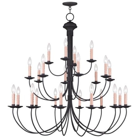 Heritage 24 Light Black Chandelier MPN:4537-04