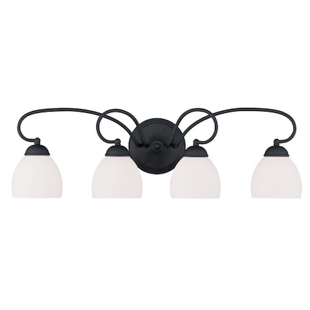 Brookside 4 Light Black Bath Vanity MPN:4754-04