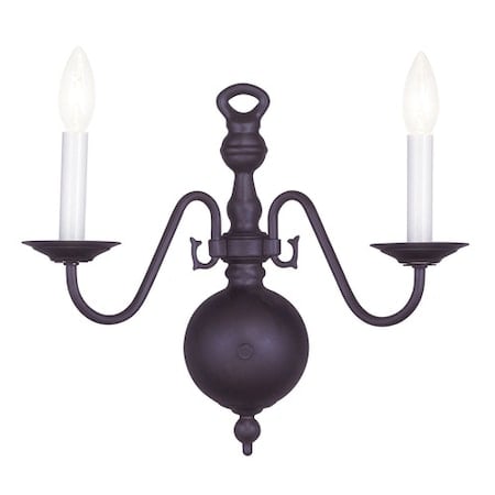 Williamsburgh 2 Light Bronze Wall Sconce MPN:5002-07