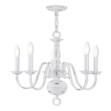 Williamsburgh 5 Light Antique White Chan MPN:5005-60