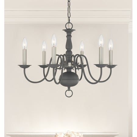 Williamsburgh 6 Light Scandinavian Gray MPN:5006-76