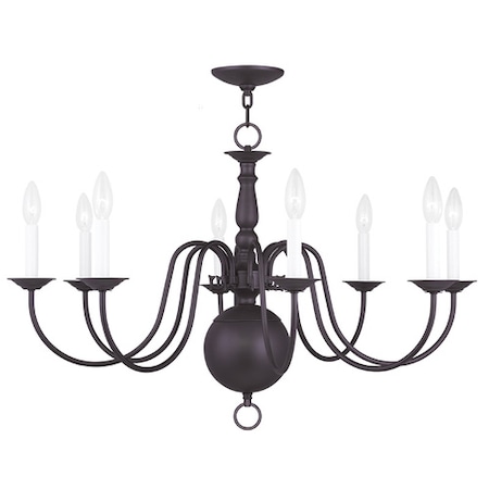 Williamsburgh 8 Light Bronze Chandelier MPN:5007-07