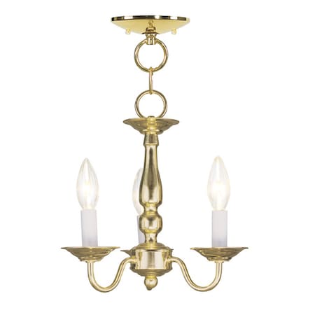Williamsburgh 3 Light Polished Brass Convertible MPN:5009-02
