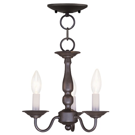 Williamsburgh 3 Light Bronze Convertible MPN:5009-07