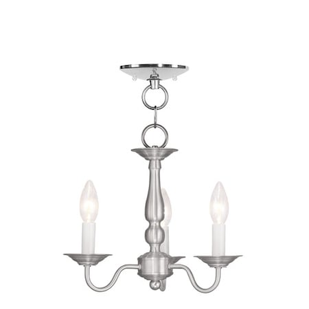 Williamsburgh 3 Light Brushed Nickel Convertible MPN:5009-91