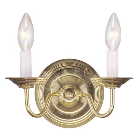 Williamsburgh 2 Light Polished Brass Wal MPN:5018-02