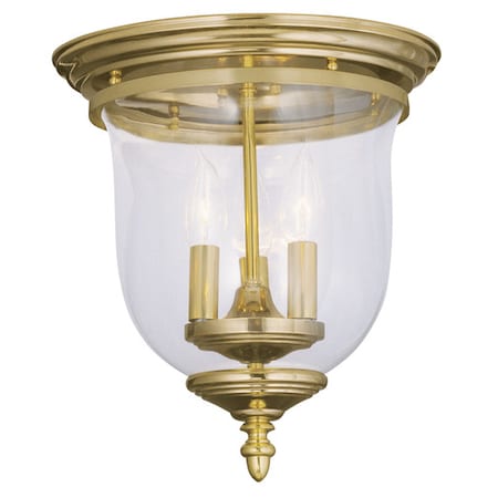 Legacy 3 Light Polished Brass Ceiling Mount MPN:5021-02