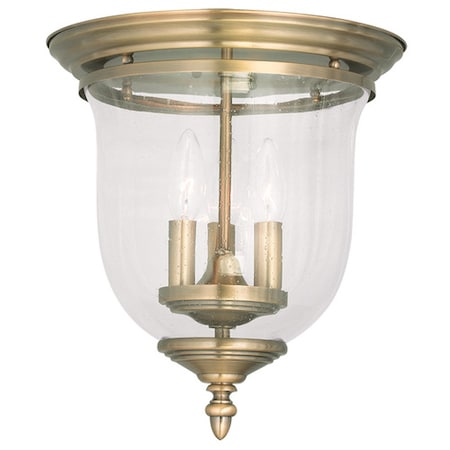 Legacy 3 Light Antique Brass Ceiling Mount MPN:5024-01