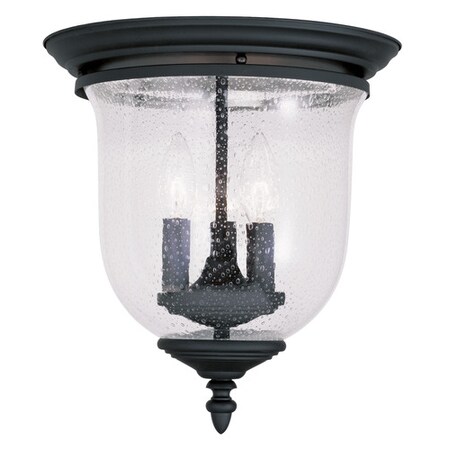 Legacy 3 Light Black Ceiling Mount MPN:5024-04