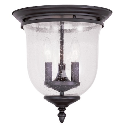Legacy 3 Light Bronze Ceiling Mount MPN:5024-07