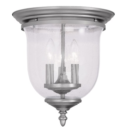 Legacy 3 Light Brushed Nickel Ceiling Mo MPN:5024-91