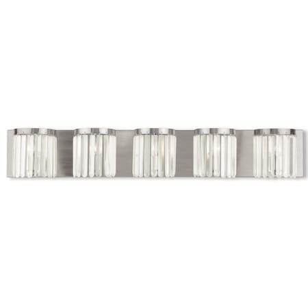Ashton 5 Light Brushed Nickel ADA Bath Vanity MPN:50535-91