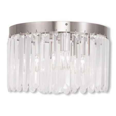 Ashton 4 Light Brushed Nickel Ceiling Mount MPN:50553-91