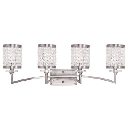 Grammercy 4 Light Brushed Nickel Bath Vanity MPN:50564-91