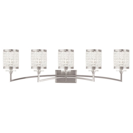 Grammercy 5 Light Brushed Nickel Bath Va MPN:50565-91
