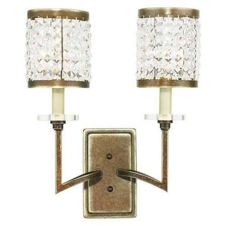 Grammercy 2 Light Hand Painted Palacial Bronze Wall Sconce MPN:50572-64