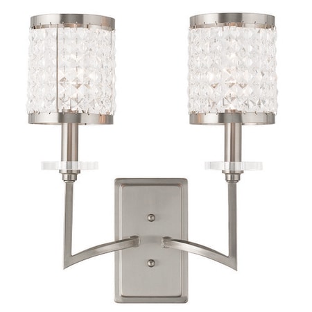 Grammercy 2 Light Brushed Nickel Wall Sc MPN:50572-91