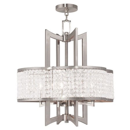 Grammercy 4 Light Brushed Nickel Chandelier MPN:50575-91