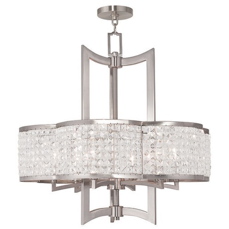 Grammercy 6 Light Brushed Nickel Chandelier MPN:50576-91