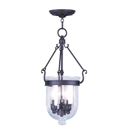 Jefferson 3 Light Bronze Chain Lantern MPN:5063-07