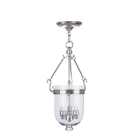 Jefferson 3 Light Polished Nickel Chain Lantern MPN:5063-35