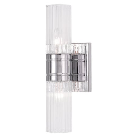Midtown 2 Light Polished Chrome Bath Vanity MPN:50692-05