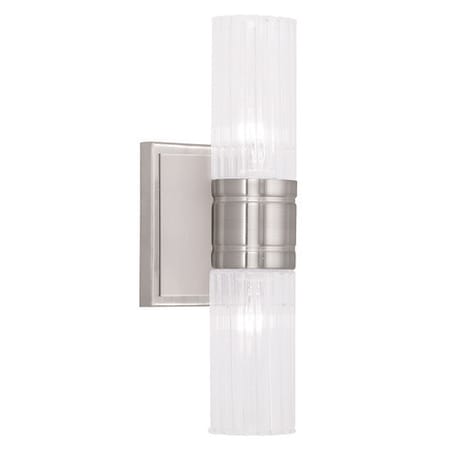 Midtown 2 Light Brushed Nickel Bath Van MPN:50692-91
