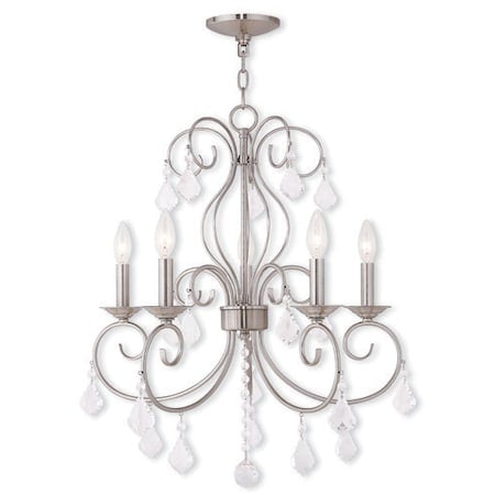 Donatella 5 Light Brushed Nickel Chandel MPN:50765-91
