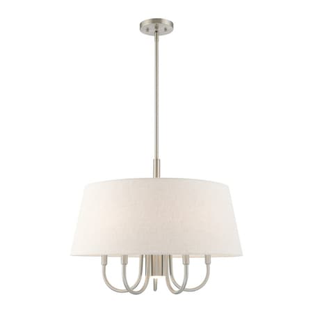 Belclaire 6 Light Brushed Nickel Pendant Chandelier MPN:50805-91