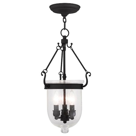 Jefferson 3 Light Black Chain Lantern MPN:5083-04