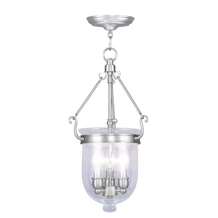 Jefferson 3 Light Brushed Nickel Chain Lantern MPN:5083-91