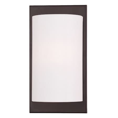 Meridian 1 Light Bronze Wall Sconce MPN:50860-07