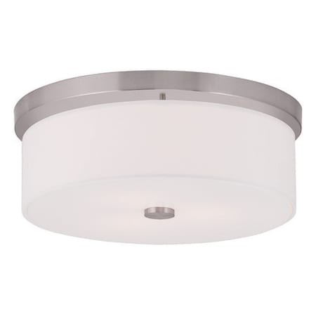 Meridian 3 Light Brushed Nickel Ceiling Mount MPN:50864-91