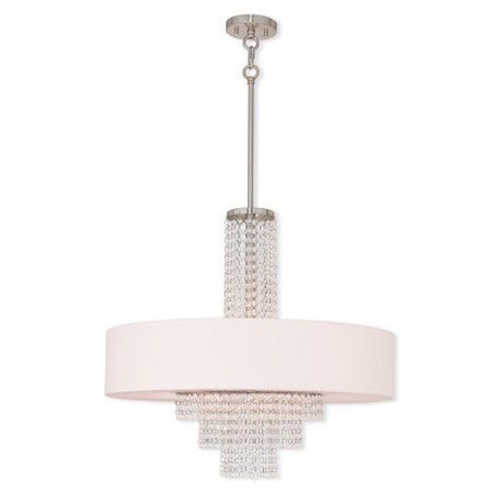 Carlisle 5 Light Brushed Nickel Pendant MPN:51037-91