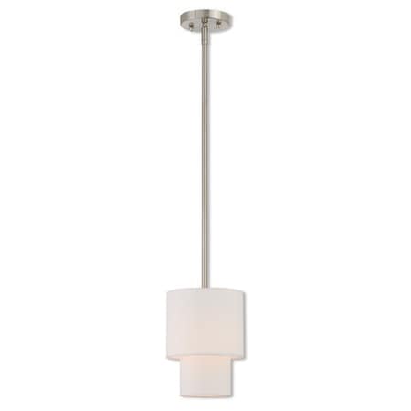 Claremont 1 Light Brushed Nickel Mini Pe MPN:51040-91