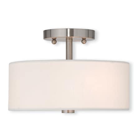 Meridian 2 Light Brushed Nickel Ceiling Mount MPN:51052-91