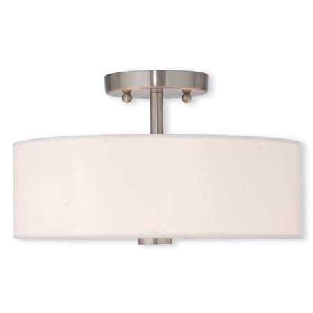 Meridian 2 Light Brushed Nickel Ceiling Mount MPN:51053-91