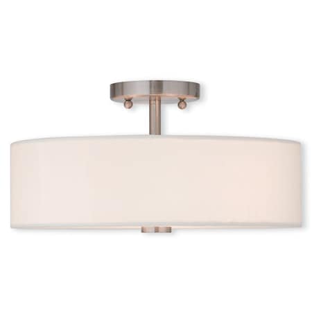 Meridian 3 Light Brushed Nickel Ceiling MPN:51054-91