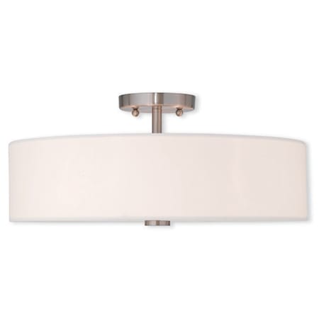 Meridian 4 Light Brushed Nickel Ceiling MPN:51055-91