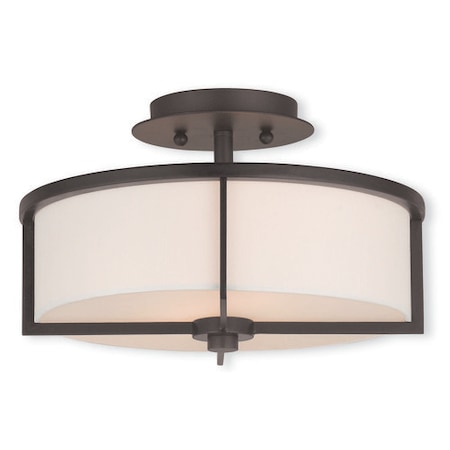 Wesley 2 Light Bronze Ceiling Mount MPN:51073-07
