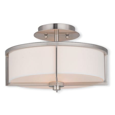 Wesley 2 Light Brushed Nickel Ceiling Mount MPN:51073-91