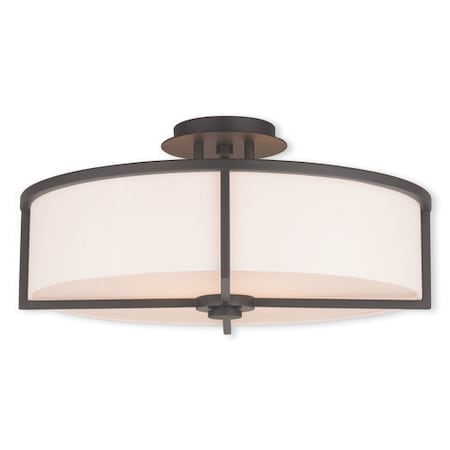 Wesley 4 Light Bronze Ceiling Mount MPN:51075-07