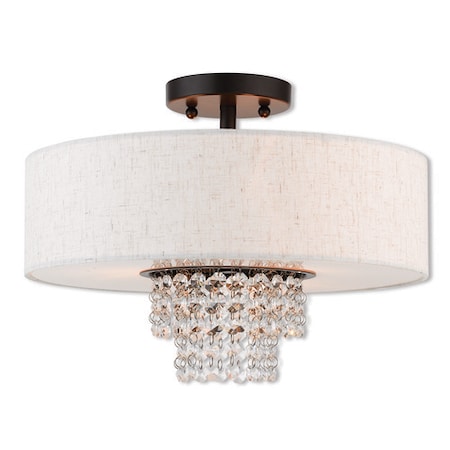 Carlisle 3 Light English Bronze Ceiling MPN:51096-92