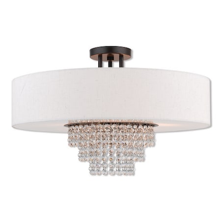 Carlisle 5 Light English Bronze Ceiling MPN:51098-92