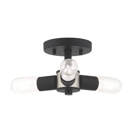 Copenhagen 3 Light Black Ceiling Mount MPN:51137-04