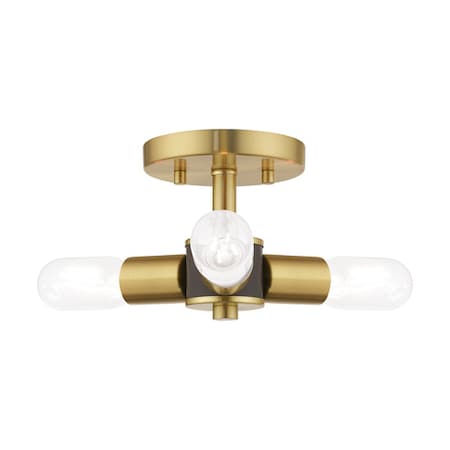 Copenhagen 3 Light Satin Brass Ceiling M MPN:51137-12
